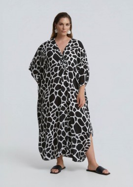 MAT FASHION - Καφτάνι βισκόζη animal print