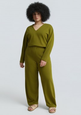 MAT FASHION - Παντελόνι φούτερ barrel με τσέπες