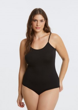 MAT FASHION - Κορμάκι basic βισκόζη με λεπτή τιράντα