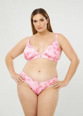 CALVIN KLEIN - Σλιπ μαγιό - Tie Dye Pink Aop