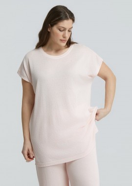 MAT FASHION - Πλεκτό longline τοπ με lurex