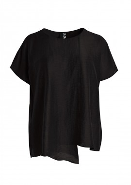 MAT FASHION - Λινή μπλούζα με layered σχέδιο