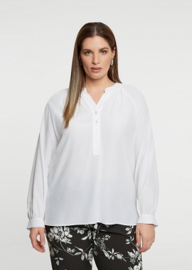 MAT FASHION - Μπλούζα βισκόζη με κούμπωμα