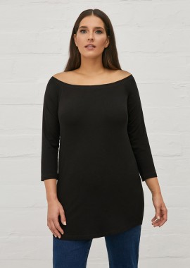 MAT FASHION - Basic μπλουζοφόρεμα έξωμο