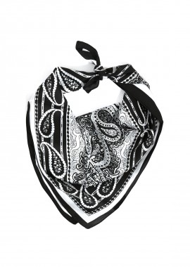 MAT FASHION - Σατέν φουλάρι με paisley print