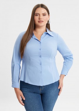 MAT FASHION - Πουκάμισο ποπλίνα basic