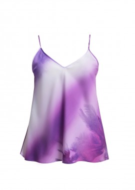 MAT FASHION - Σατέν ντεγκραντέ τοπ με ρυθμιζόμενες τιράντες