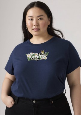 LEVI'S - The Perfect Tee Daisy Navy Blue
