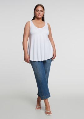 MAT FASHION - Basic μπλούζα με στρογγυλάδα