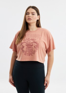 UNDER ARMOUR - Μπλούζα UA Heavyweight Dusk to Dawn Crop Short Sleeve