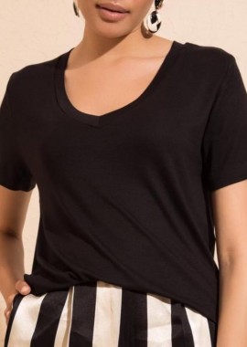 SOU - Tenvis γυναικείο V t-shirt
