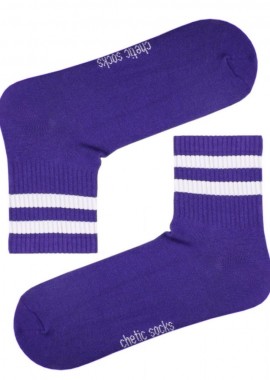 chetic socks - Αθλητικές κάλτσες με λωρίδες σε μοβ unisex