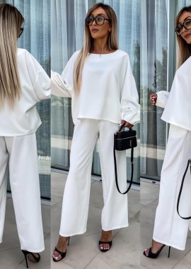 Amelie's - Σετ Παντελόνι Μπλούζα Alae Λευκό
