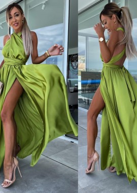 Amelie's - Maxi Πολυμορφικό Φόρεμα Lime