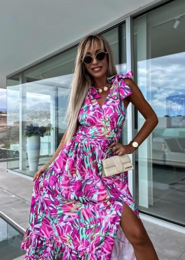 Amelie's - Maxi Φόρεμα Still Rockstar Φουξ