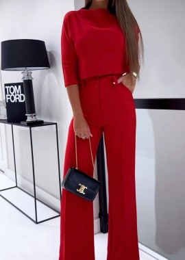 Amelie's - Σετ Παντελόνι Top Aria Κόκκινο