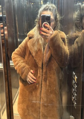 Amelie's - Faux Fur Coat Pali Καφέ