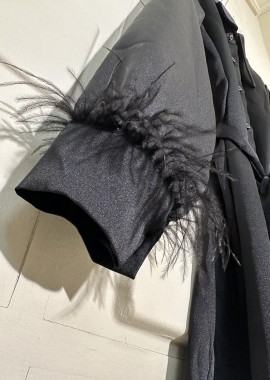 Amelie's - Πουκαμίσα Feather Μαύρη