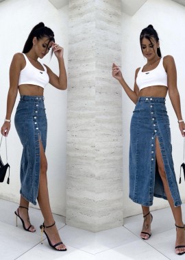 Amelie's - Jean Φούστα Change Of Plans Μπλε