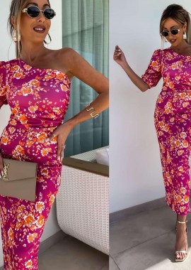 Amelie's - Φόρεμα Spring Flower Φουξ