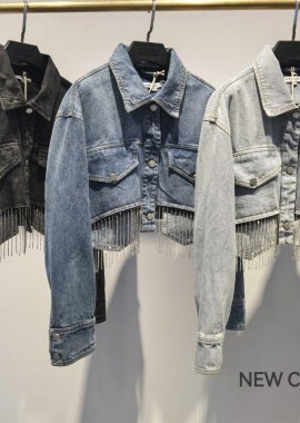 Amelie's - Denim Jacket Chris Μαύρο