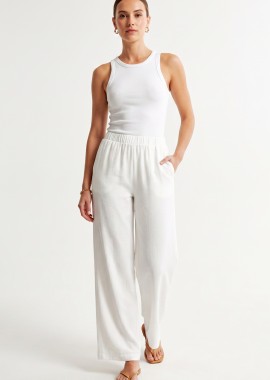 Anna Raxevsky - ΕΚΡΟΥ ΠΑΝΤΕΛΟΝΑ LINEN-LOOK