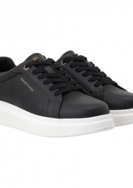 Renato Garini - Renato Garini Ανδρικά παπούτσια Sneakers 700-911 Μαύρο GRAIN W57009113T28