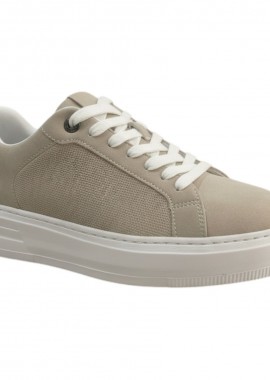 Renato Garini - Renato Garini Ανδρικά παπούτσια Sneakers 700-220 Μπέζ NUBUCK Λευκό W570022023J9