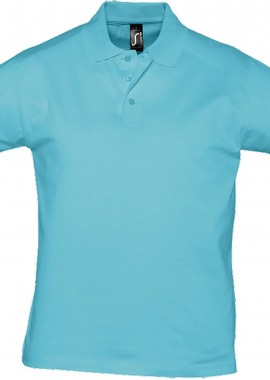 - Ανδρικό πόλο Prescott Men SOLS 11377 Atoll Blue