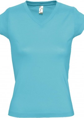 - Γυναικείο T-shirt Moon SOLS 11388 Atoll Blue