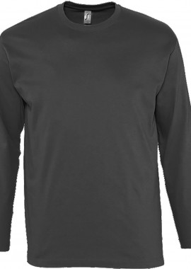 - Μακρυμάνικο T-Shirt Monarch SOLS 11420 Dark Grey