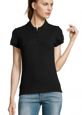- Γυναικείο πόλο πικέ Passion SOLS 11338 Black