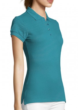 - Γυναικείο πόλο πικέ Passion SOLS 11338 Duck Blue