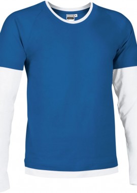 - T-Shirt DENVER Valento CAVADENAB Royal Blue-White