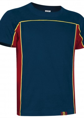 Valento - T-Shirt FURIA Valento CAVAFURME Orion Navy Blue-Lotto Red-Lemon Yellow
