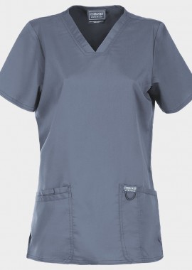 - Γυναικεία ιατρική μπλούζα V-NECK WWE620 CHEROKEE 08001949 Grey