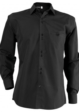 - Ανδρικό μακρυμάνικο πουκάμισο ELEGANCE BEUNIQUE 90605006 Black