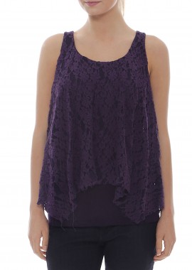 Fashion Bazaar Vol.1 - Fashion Bazaar Vol.1 - Μωβ Αμάνικη Μπλούζα UP CLOTHING