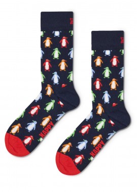 Happy Socks - Κάλτσες ανδρικές Happy Socks Μπλε P003782 Penguin Sock 100