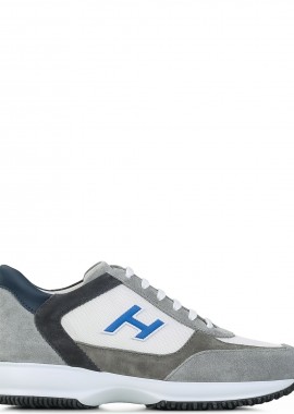 Hogan - Sneakers ανδρικά Hogan Γκρι HXM00N0Q101QH60SUC Hogan Interactive H Flock 100