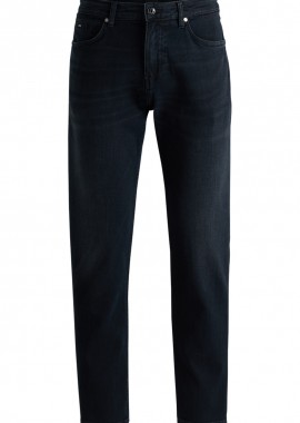 BOSS - ΑΝΔΡΙΚΟ DENIM ΠΑΝΤΕΛΟΝΙ H-RE.MAINE ΣΤΕΝΗ ΓΡΑΜΜΗ ΜΑΥΡΟ