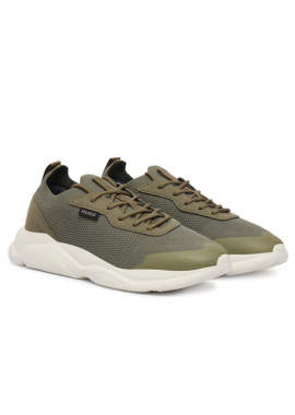 HUGO - ΑΝΔΡΙΚΑ ΠΑΠΟΥΤΣΙΑ HUGO LEON SNEAKERS ΠΡΑΣΙΝΟ
