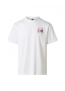 NORTH FACE - ΑΝΔΡΙΚΟ T-SHIRT THE NORTH FACE CAMPING ΚΟΝΤΟΜΑΝΙΚΟ ΛΕΥΚΟ