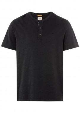 CAMEL ACTIVE - ΑΝΔΡΙΚΟ T-SHIRT CAMEL ACTIVE ΚΟΝΤΟΜΑΝΙΚO HENLEY ΑΝΘΡΑΚΙ