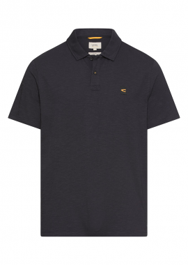 CAMEL ACTIVE - ΑΝΔΡΙΚΗ POLO ΜΠΛΟΥΖΑ CAMEL ACTIVE ΚΟΝΤΟΜΑΝΙΚΗ JERSEY ΣΚΟΥΡΟ ΜΠΛΕ