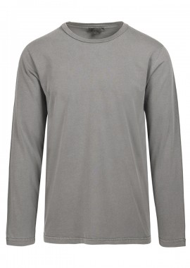 CROSSLEY - ΑΝΔΡΙΚΟ ΜΑΚΡΥΜΑΝΙΚΟ T-SHIRT HASTTPG ΚΑΝΟΝΙΚΗ ΓΡΑΜΜΗ ΓΚΡΙ
