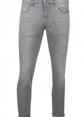DON THE FULLER - ΑΝΔΡΙΚΟ DENIM ΠΑΝΤΕΛΟΝΙ DAKOTA SLIM FIT ΓΚΡΙ ΑΝΟΙΧΤΟ