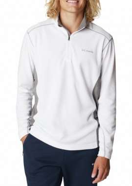 COLUMBIA - ΑΝΔΡΙΚΗ ΜΠΛΟΥΖΑ KLAMATH RANGE™ II HALF ZIP FLEECE COLUMBIA ΚΑΝΟΝΙΚΗ ΓΡΑΜΜΗ ΛΕΥΚΟ/ΓΚΡΙ