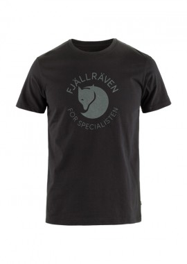 FJALLRAVEN - ΑΝΔΡΙΚΟ T-SHIRT FJALLRAVEN FOX ΜΕ ΤΥΠΩΜΑ ΜΑΥΡΟ