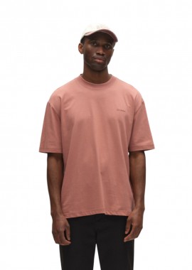 GABBA - ΑΝΔΡΙΚΟ T-SHIRT GABBA NIGEL BOXY GOTS ΚΟΝΤΟΜΑΝΙΚΟ ΡΟΖ